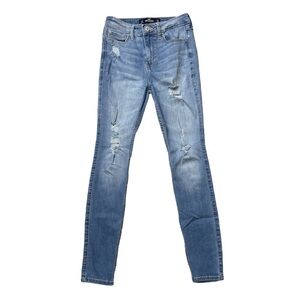 Hollister Distressed High Rise Super Skinny Jeans